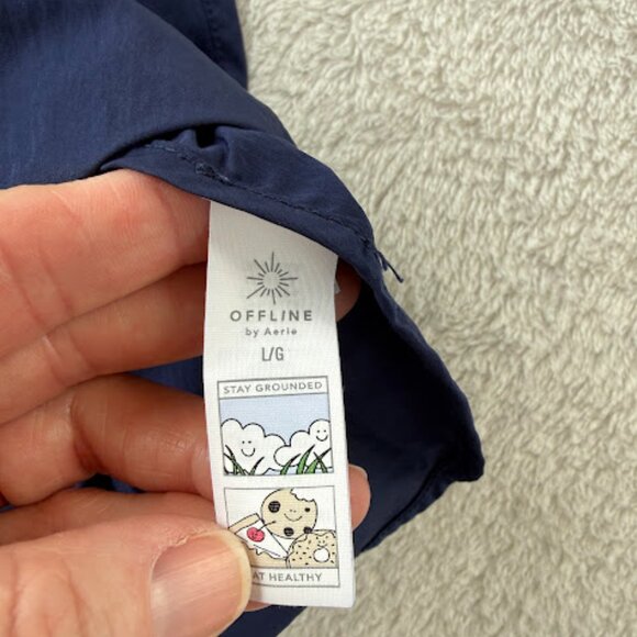 OFFLINE Navy Athletic Skort Women’s Size L Active Running Tennis Built-In Shorts - Picture 12 of 15